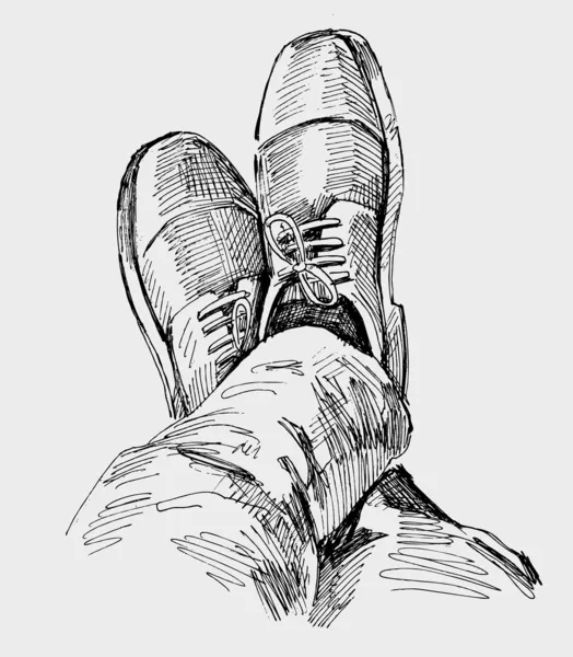 Ανδρικά παπούτσια — Διανυσματικό Αρχείο