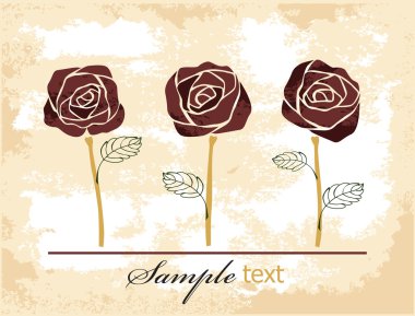 Roses background clipart