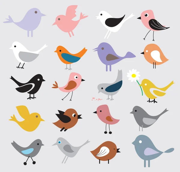 Oiseaux fond — Image vectorielle