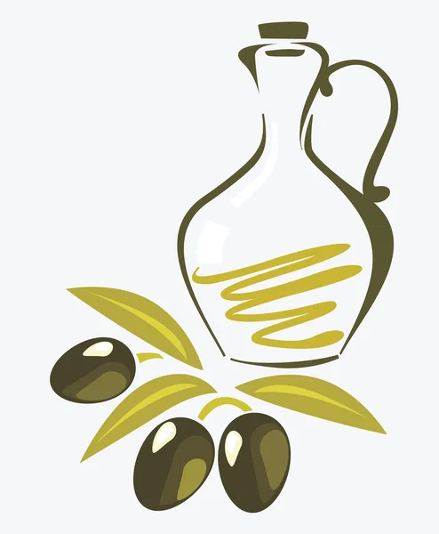 Rama de olivo — Vector de stock