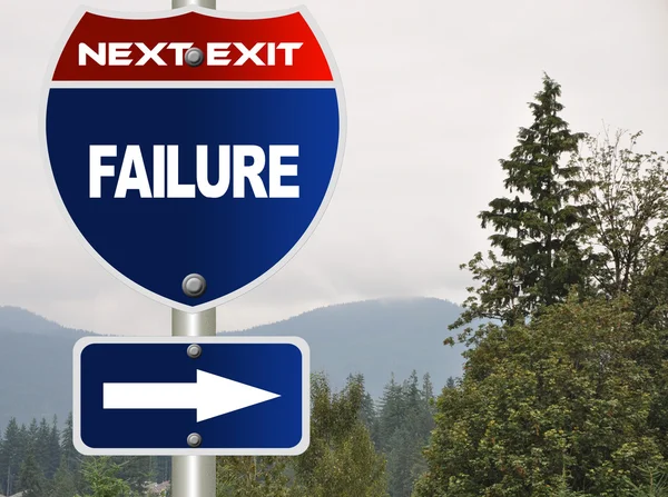 Failure road sign — Stock Photo, Image