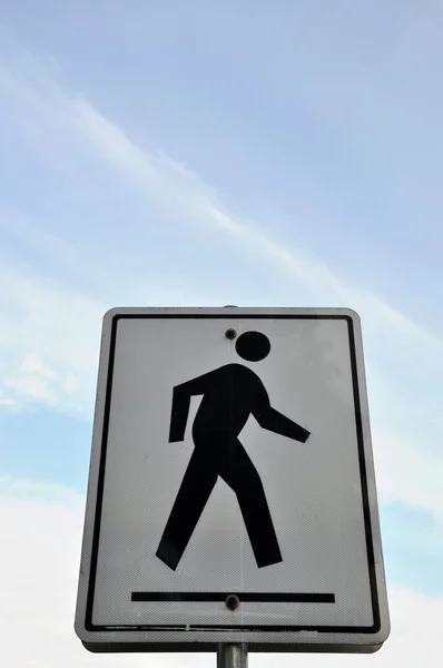 Pedestrian road sign — Stock Photo, Image