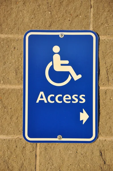 Disabilita il segno di accesso — Foto Stock