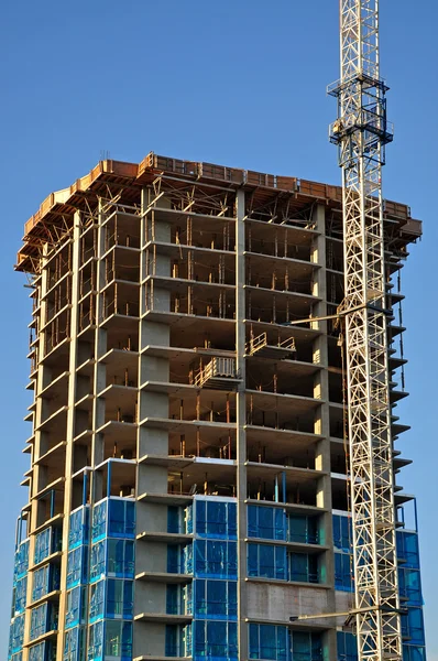 Concrete Highrise Construction Site — Stock Photo, Image