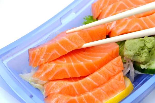 Jídlo lososové suši — Stock fotografie