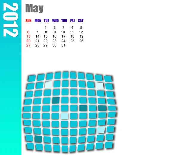 Může kalendáře 2012 — Stock fotografie