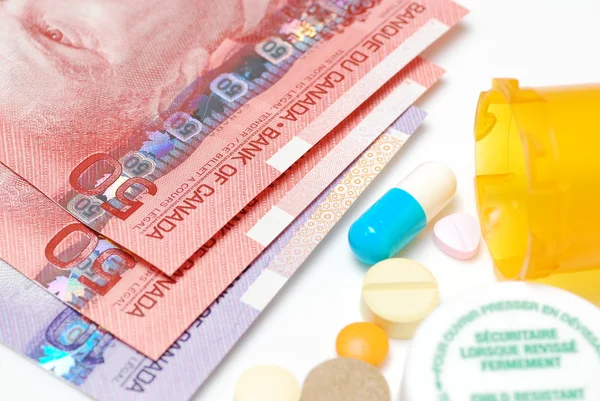 Geneeskunde kost geld — Stockfoto