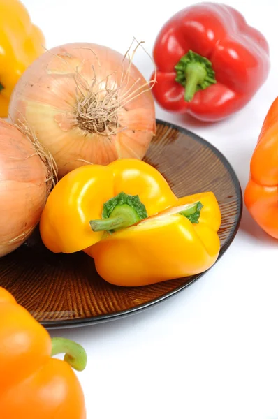 Čerstvé barevné papriky — Stock fotografie