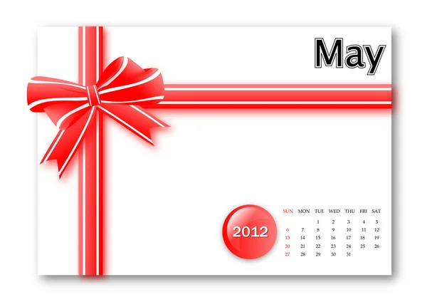 Травень 2012 календар — стокове фото