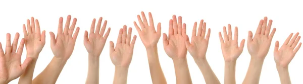Mão gesto alto cinco — Fotografia de Stock