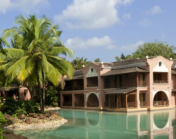 Экзотический курорт в колониальном стиле South Goa — стоковое фото