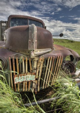 Vintage çiftlik kamyonları