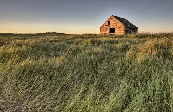 Abandonado Farmhouse Saskatchewan Canadá — Fotografia de Stock