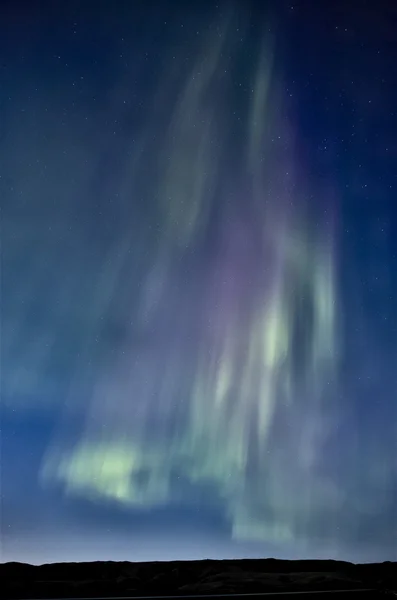 Iglesia nocturna Auroras boreales — Foto de Stock