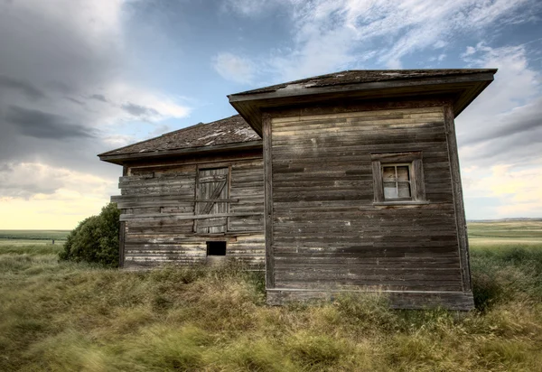 Opuszczony dom saskatchewan Kanada — Zdjęcie stockowe