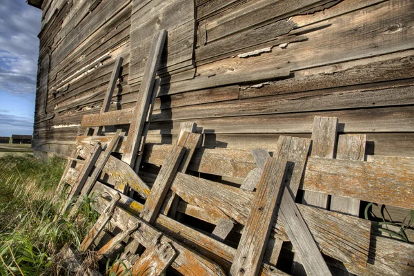 Aufgelassenes Bauernhaus saskatchewan canada — Stockfoto