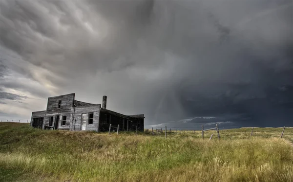 Ferme abandonnée Saskatchewan Canada — Photo