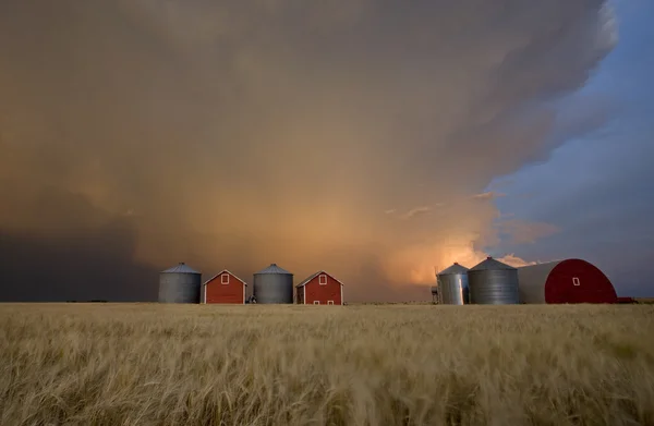 Nubes de tormenta al atardecer Canadá — Foto de Stock