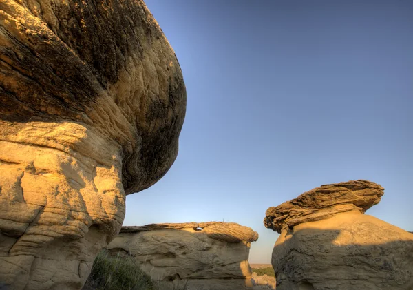 stock image Hoodoo Badlands Alberta Canada