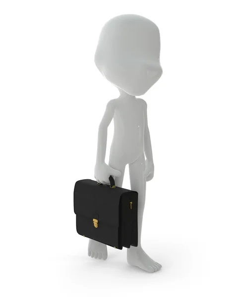Personagem 3D: conceito de homem de negócios — Fotografia de Stock