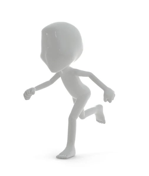 3D character : running concept — Stock Photo, Image