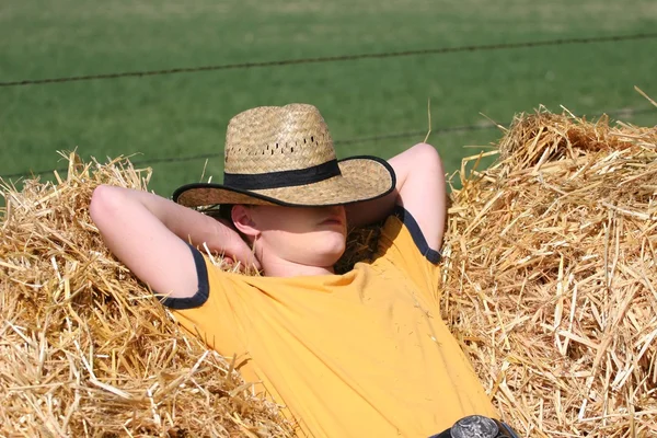 Schlafender Cowboy — Stockfoto
