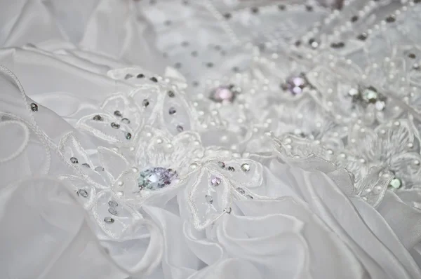 stock image Wedding dress close up