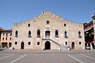 portogruaro, veneto, İtalya'nın ana Meydanı