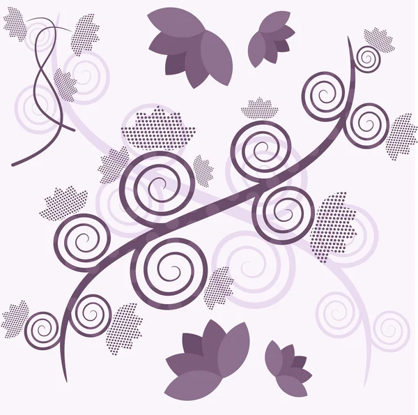 Purple tree — Stock Vector