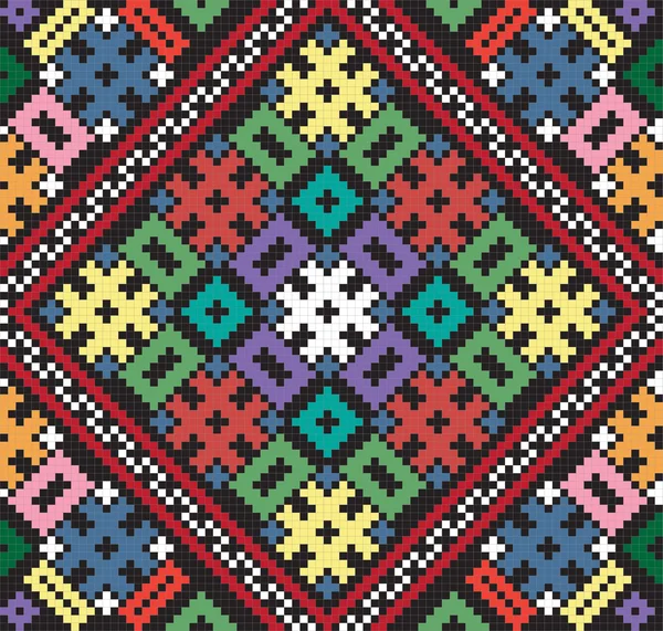 Ornement sans couture ethnique ukrainien, # 75, vecteur — Image vectorielle