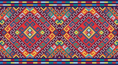 Ukrainian ethnic seamless ornament, #74, vector clipart