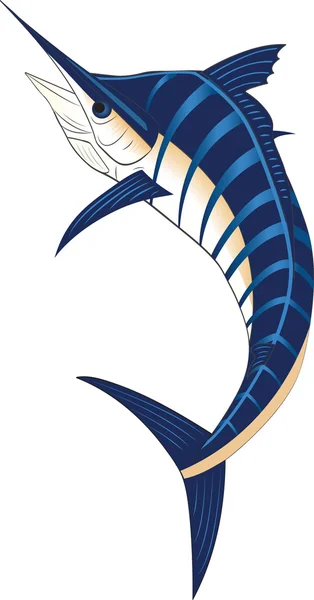 Marlin azul — Vetor de Stock