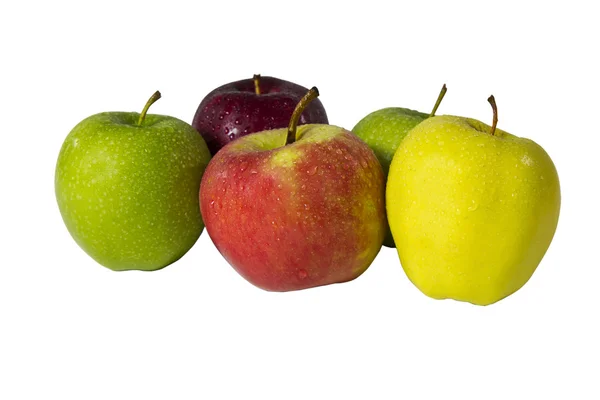 Färgglada äpplen — Stockfoto