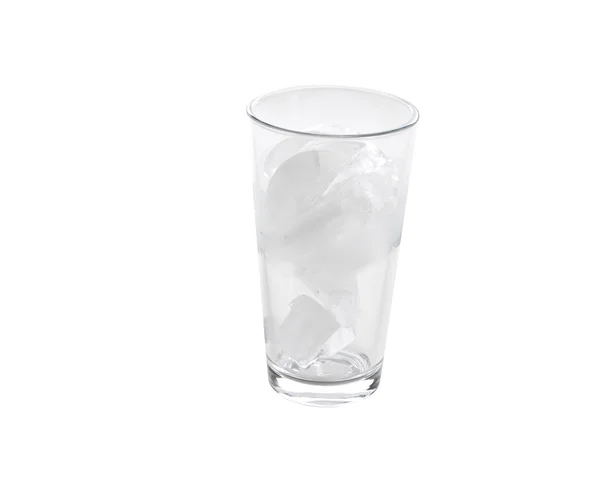 Clear Glass of Ice Cubes — Stock Photo, Image
