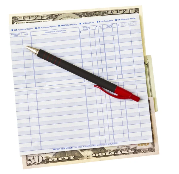 Cuaderno de cheques — Foto de Stock