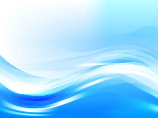 Ondes d'eau stylisées, vecteur — Image vectorielle