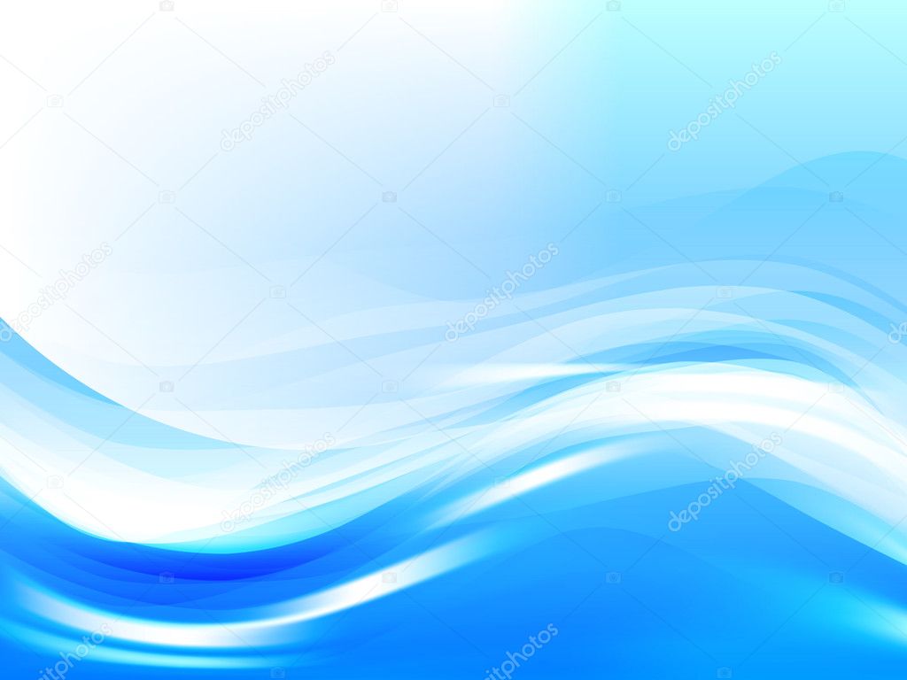Stylized water waves, vector