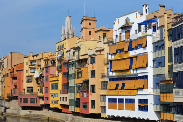 Casas coloridas en Barcelona, España — Foto de Stock