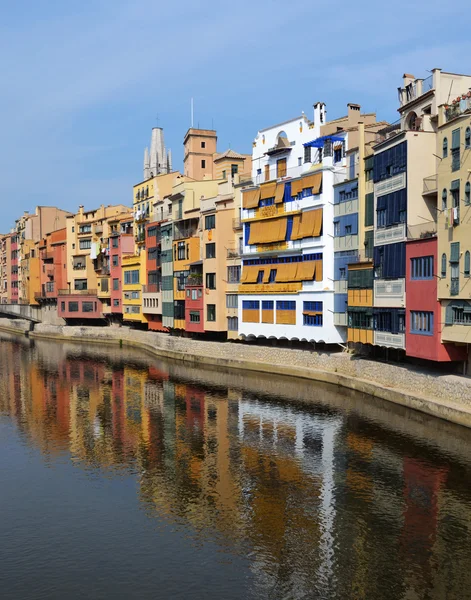 Colorful houses in Girona, Spain — Stock Photo, Image
