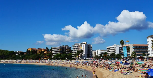 Bir Lloret de mar plaj deniz manzarası