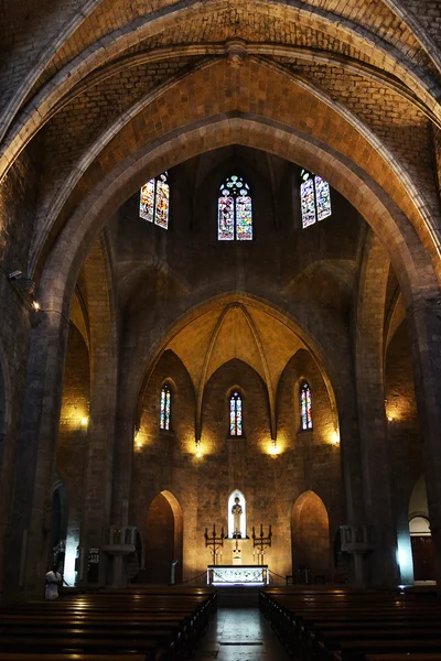 Interior da igreja católica — Fotografia de Stock