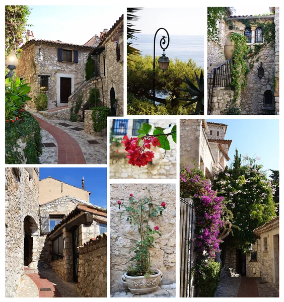 Collage fotografico villaggio Eze — Foto Stock