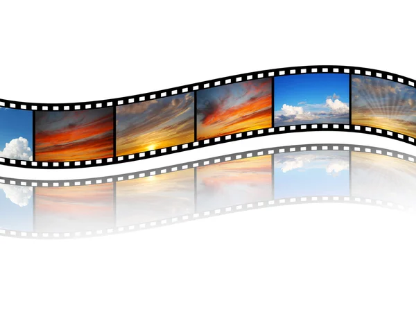 Film with sky images — Stock Photo, Image