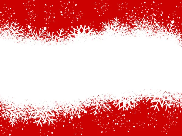 Rode en witte kerstkaart — Stockfoto