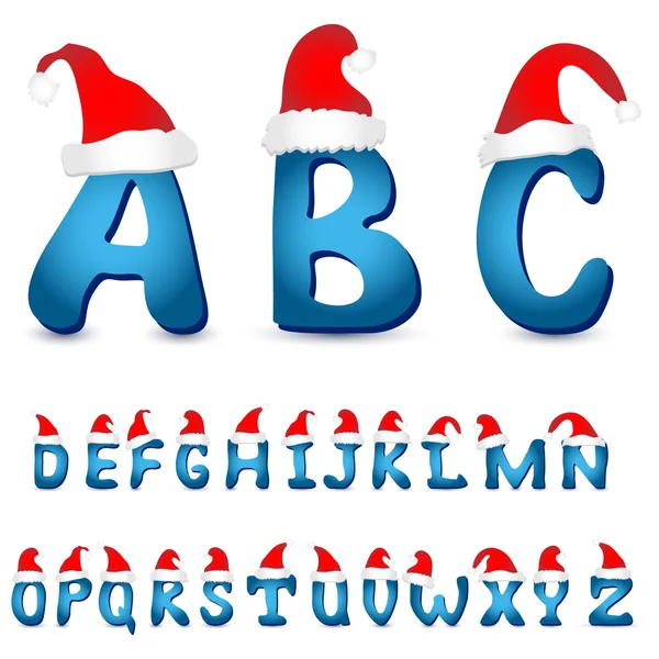 Vánoční abeceda — Stockový vektor