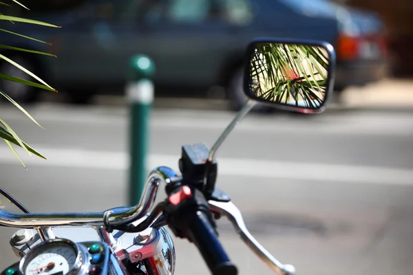 Велосипедное зеркало — стоковое фото