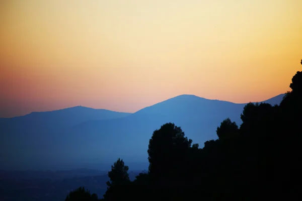 Solnedgång berg — Stockfoto