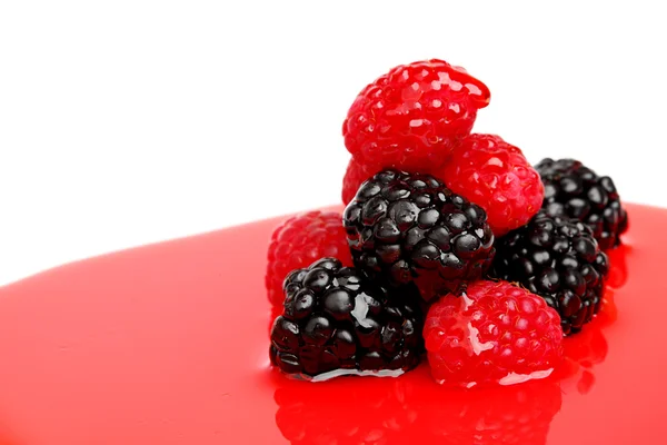 Berry smíšené hromadu v sirupu — Stock fotografie