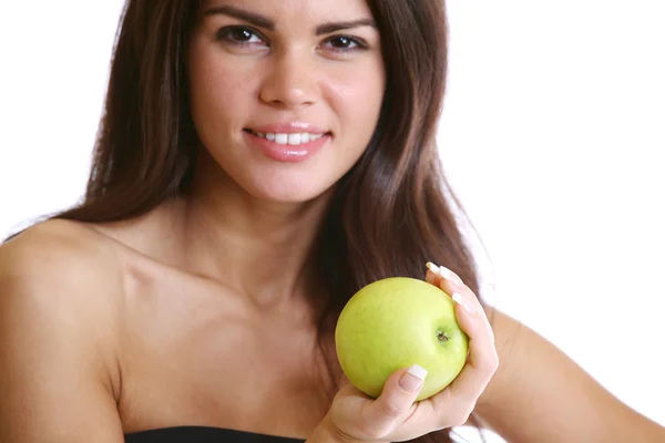 Eat apple Stock Image