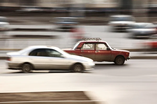 Hastighet med bil — Stockfoto
